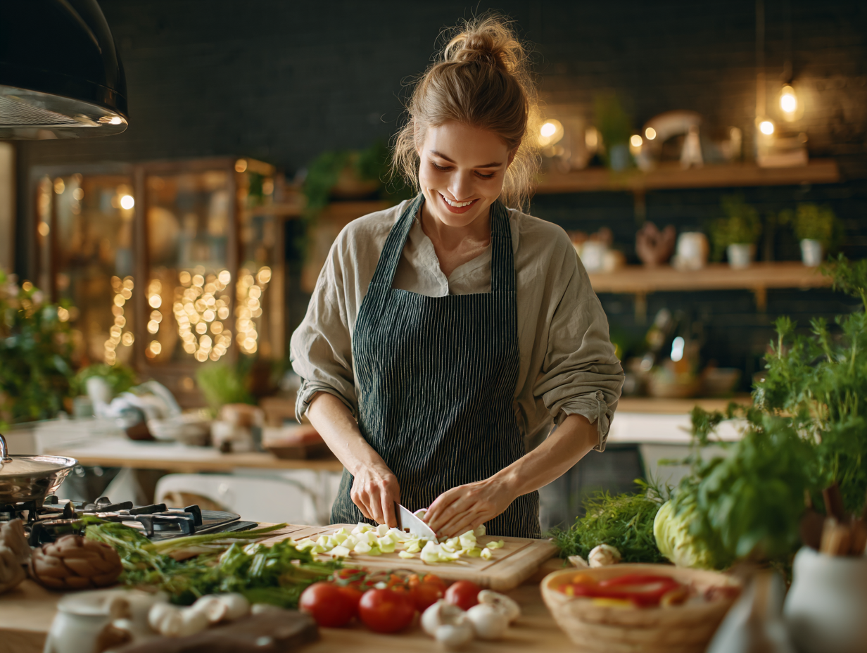 Egészséges, színes ételek tányéron